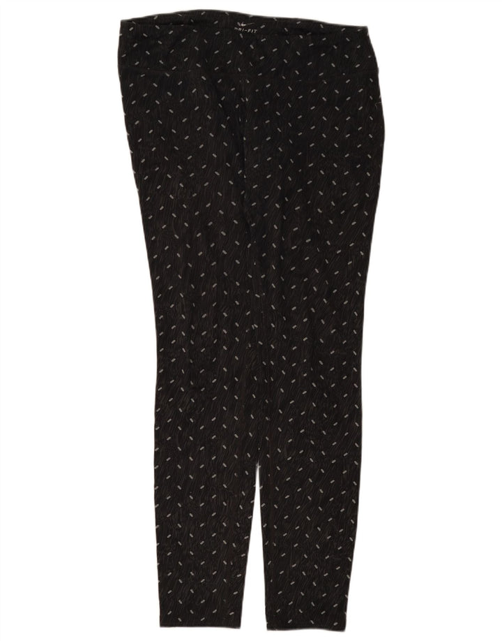 Leggings Nike Dri Fit da donna UK 14 grande nero maculato