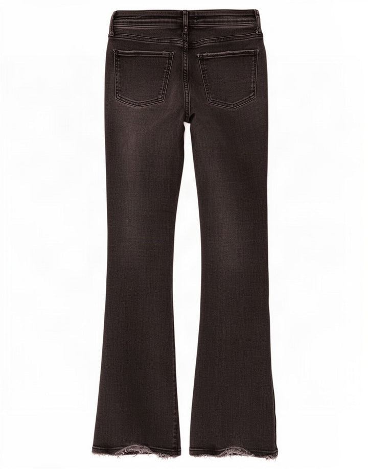 Jeans svasati da donna Zara EU 38 piccoli W28 L31 neri
