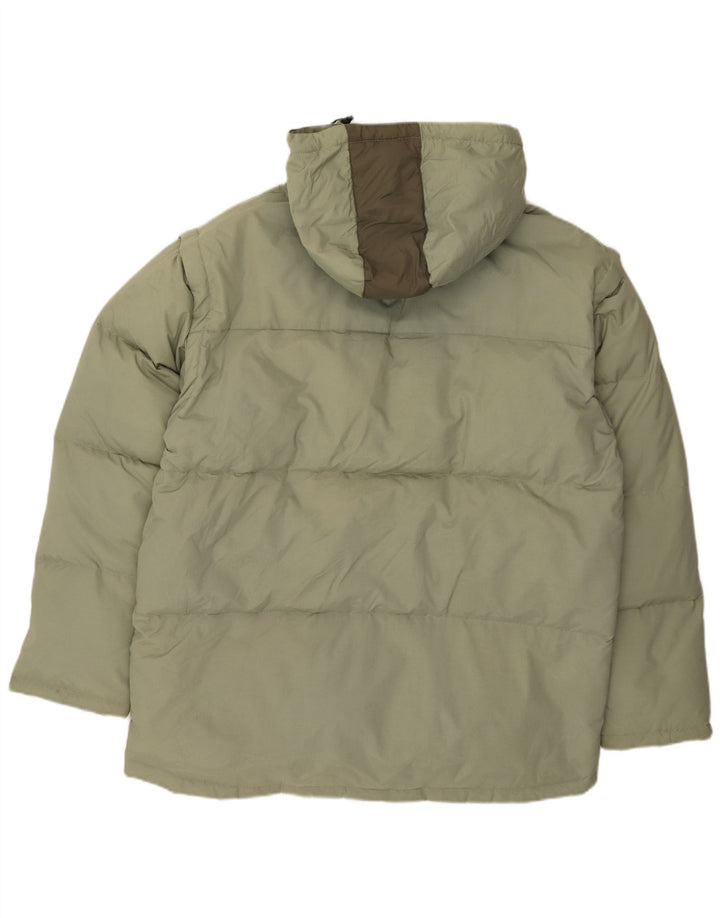 Giacca imbottita con cappuccio Fila da uomo UK 44 2XL Verde poliammide
