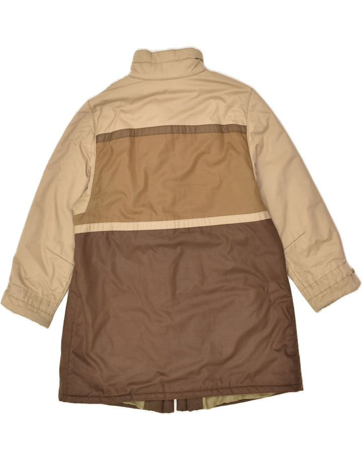 VINTAGE Womens Padded Coat UK 18 XL Brown Colourblock | Vintage Vintage | Thrift | Second-Hand Vintage | Used Clothing | Messina Hembry 