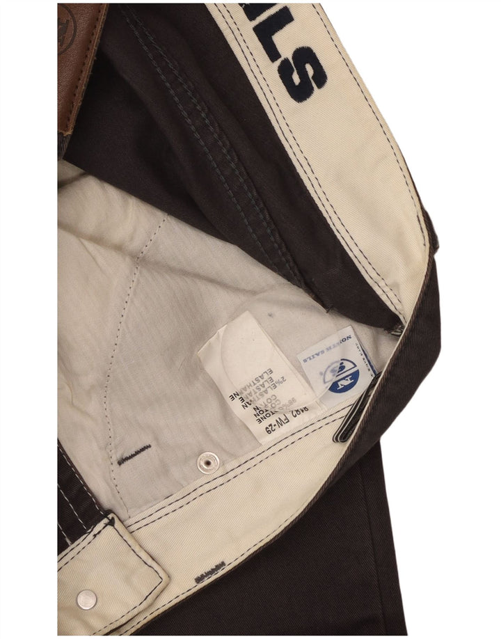 Pantaloni casual dritti da uomo NORTH SAILS W32 L34 in cotone grigio