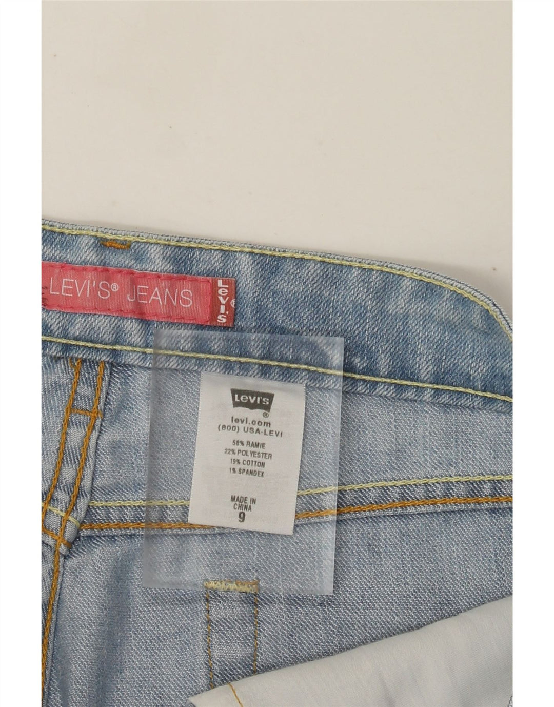 Pantaloncini di jeans Bermuda da donna Levi's US 9 Medium W32 Blu Ramie