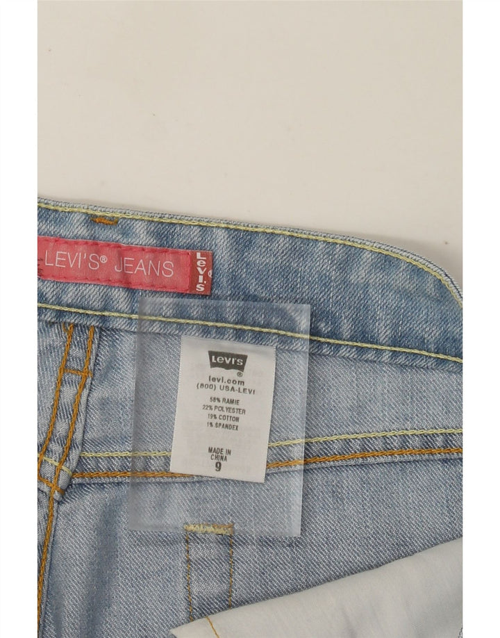 Pantaloncini di jeans Bermuda da donna Levi's US 9 Medium W32 Blu Ramie