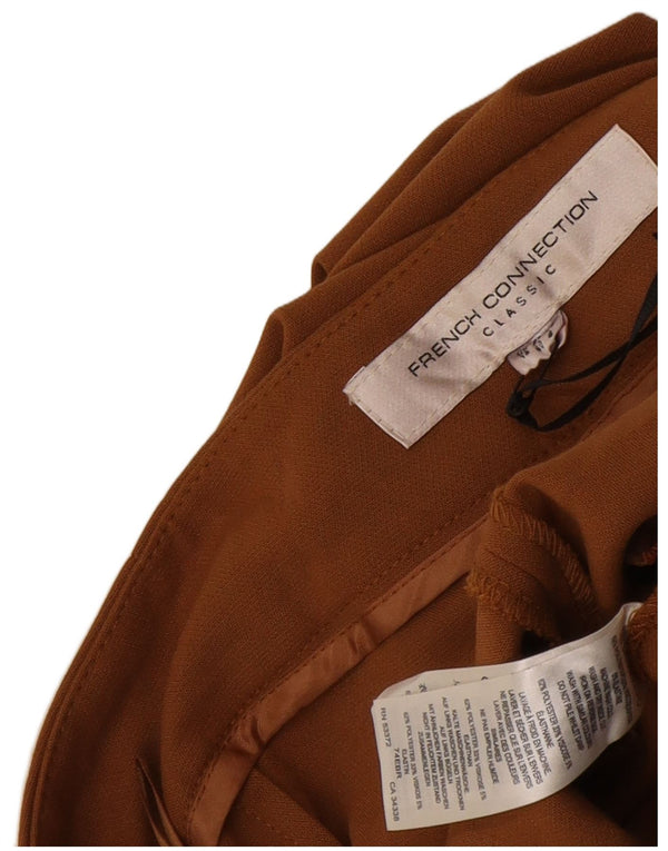 Pantaloni casual con ancoraggio da donna French Connection UK 12 Medium W32 L27 Marrone
