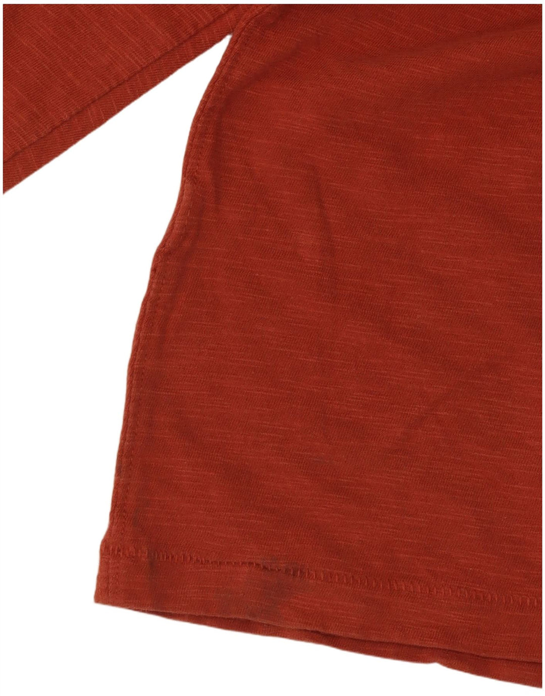 Fat Face Top da uomo a maniche lunghe arancione medio screziato