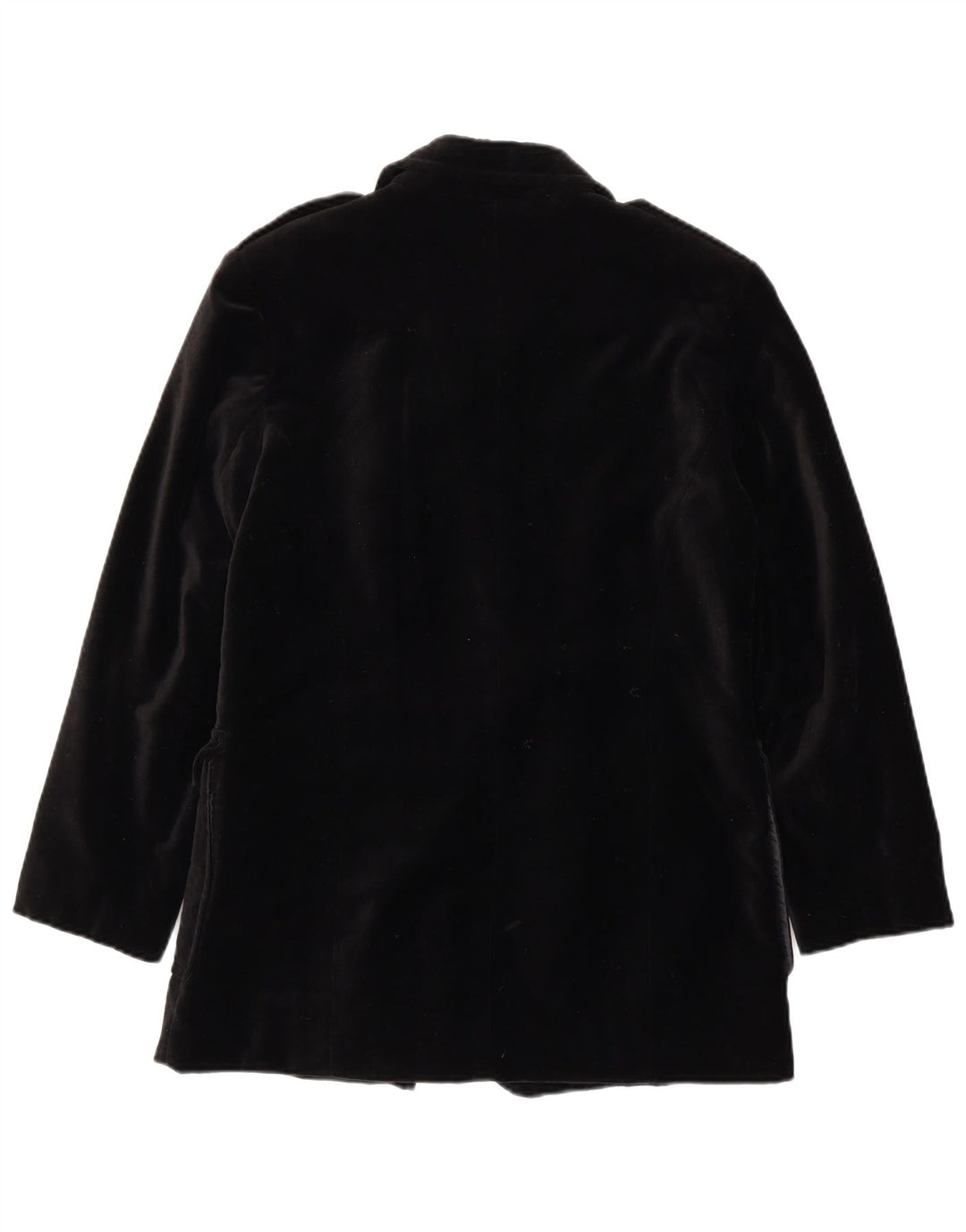 Giacca blazer doppiopetto militare da donna Livre UK 16 grande nera