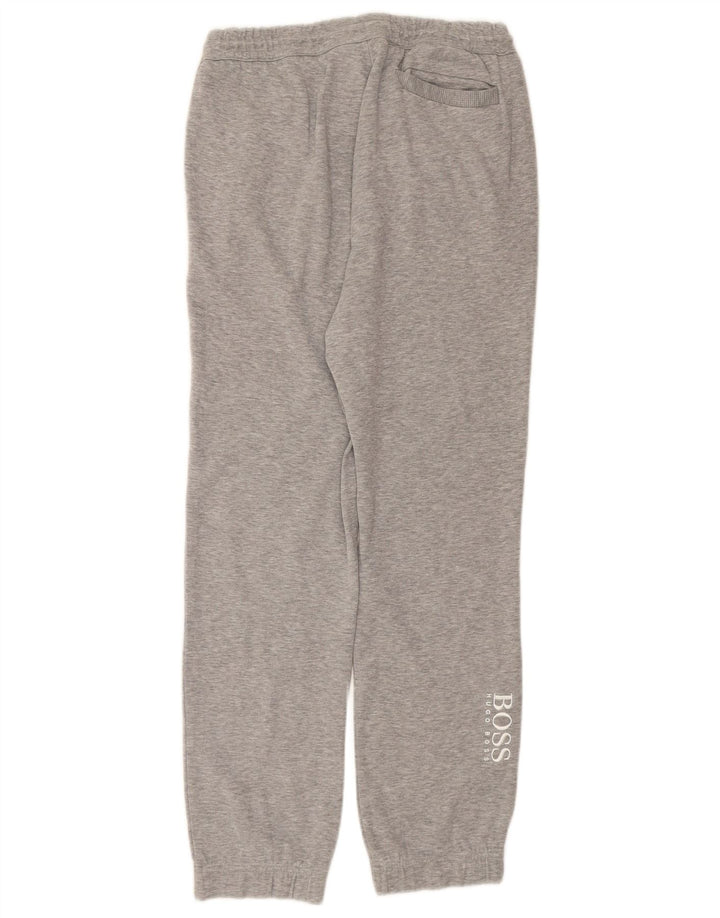 Pantaloni da tuta da uomo HUGO BOSS Joggers grandi in cotone screziato grigio