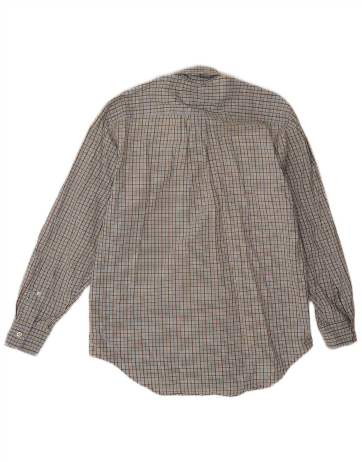 Camicia da uomo Vineyard Vines piccola in cotone a quadretti blu