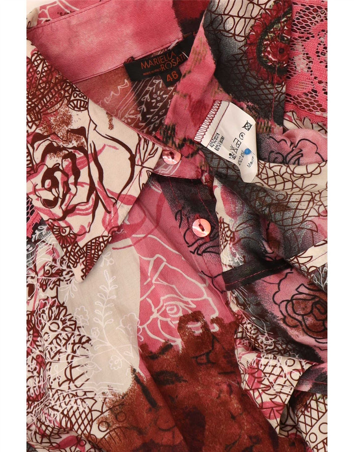 Camicia Donna Mariella Rosati IT 46 Large Patchwork Multicolore
