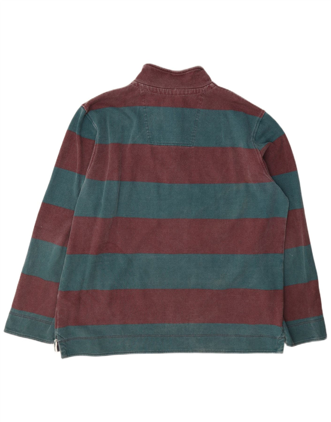 Crew Clothing Felpa con collo con zip da uomo Maglione 2XL a righe multicolore