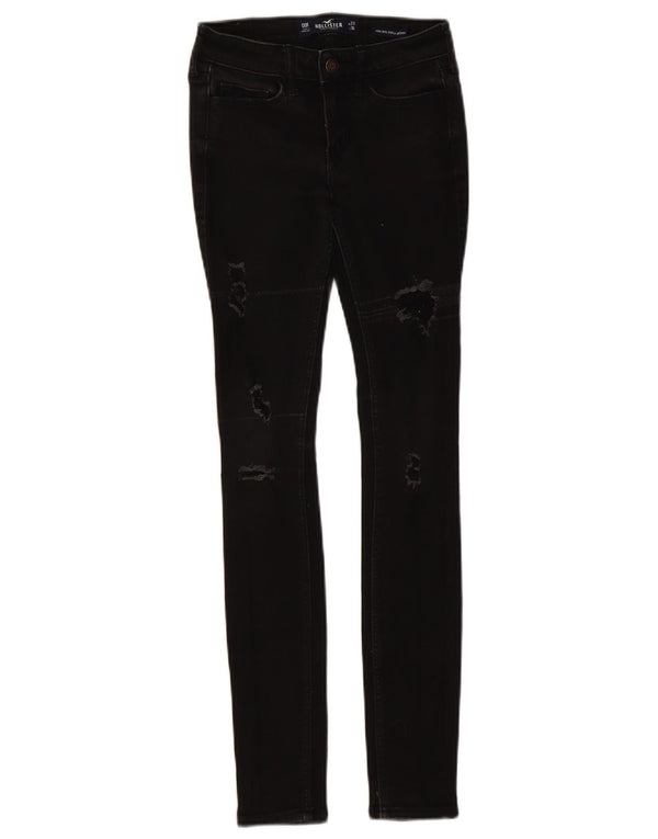 Jeans Hollister Super Skinny da Donna a Vita Bassa US 00 2XS W23 L30 Neri