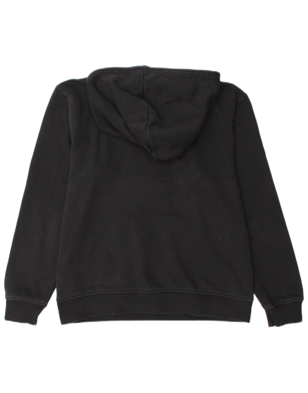 Felpa con cappuccio oversize da donna Adidas UK 12 cotone nero medio