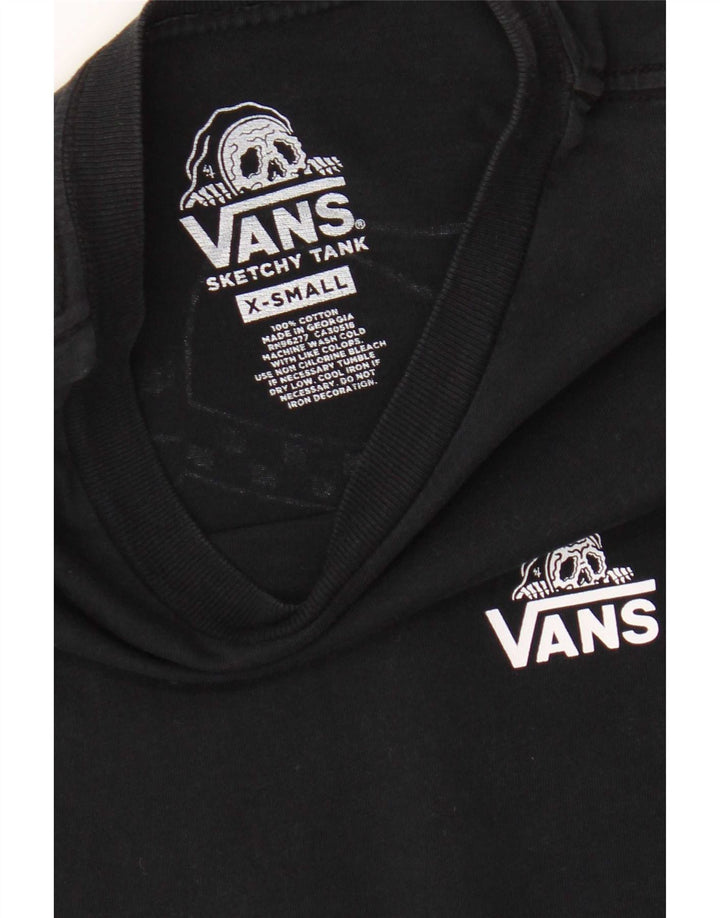 T-shirt grafica da uomo Vans XS in cotone nero
