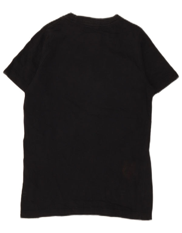 T-shirt grafica da ragazzo Nike Top 10-11 anni cotone nero medio
