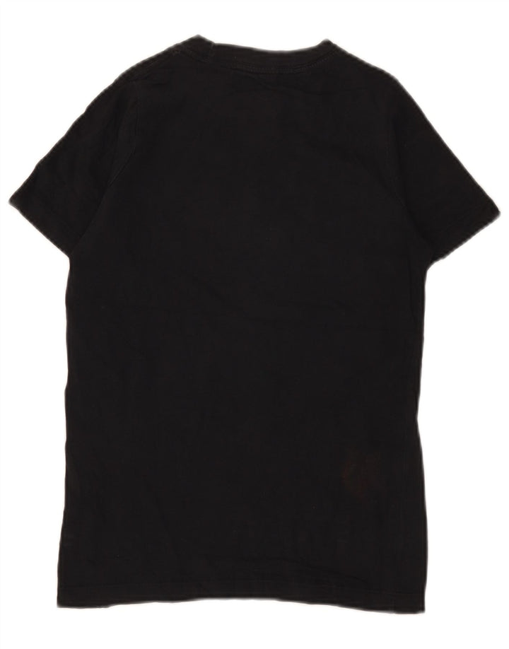 T-shirt grafica da ragazzo Nike Top 10-11 anni cotone nero medio