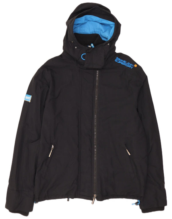 Giacca a vento da uomo con cappuccio SUPERDRY UK 42 XL nylon nero
