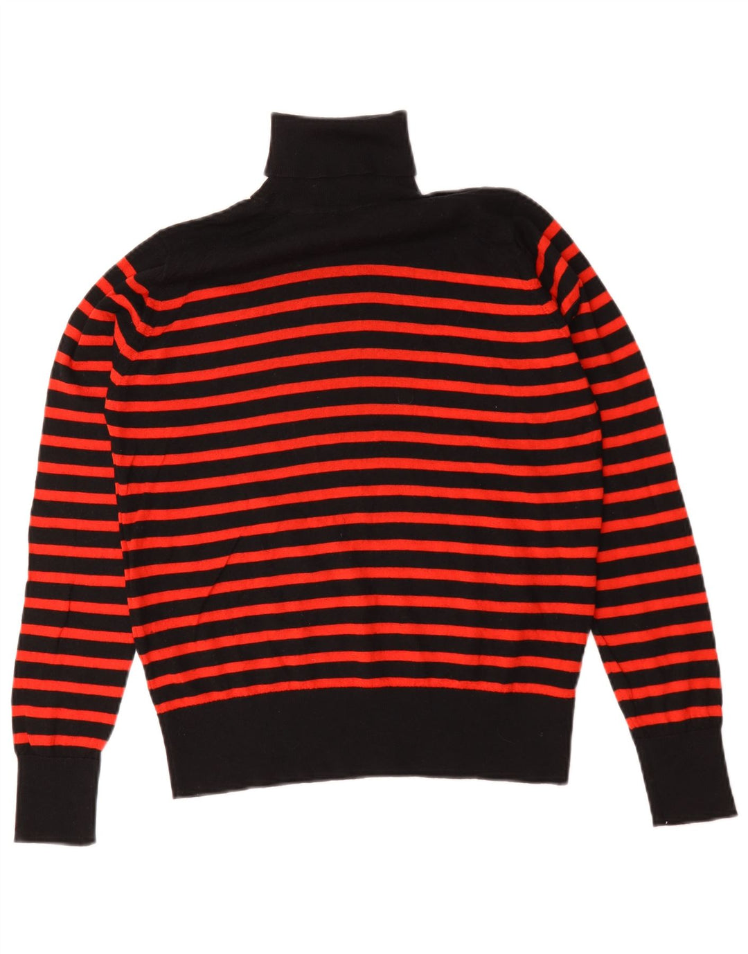 Maglione maglione a collo alto da donna Marks & Spencer UK 12 medio a righe nere