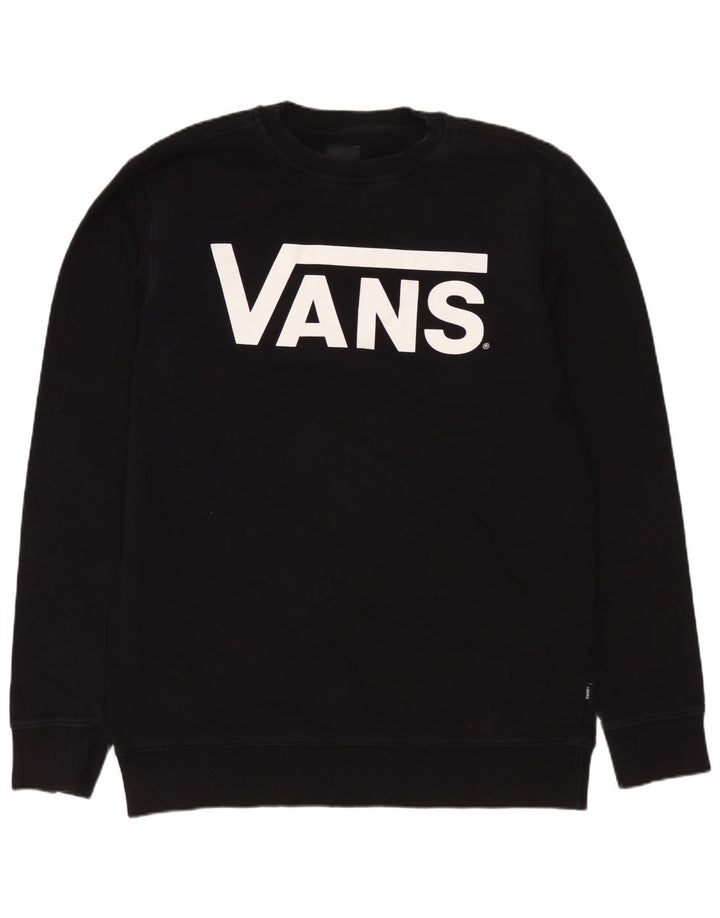Felpa grafica da uomo VANS maglione medio cotone nero