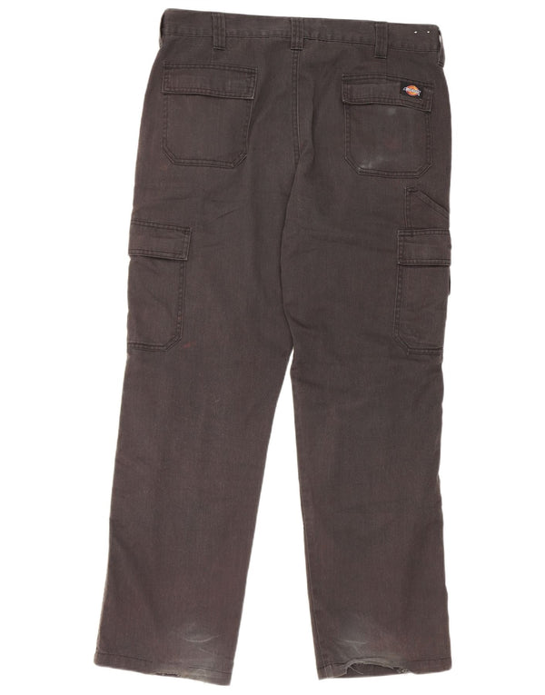 Pantaloni cargo dritti da uomo Dickies W36 L30 poliestere nero