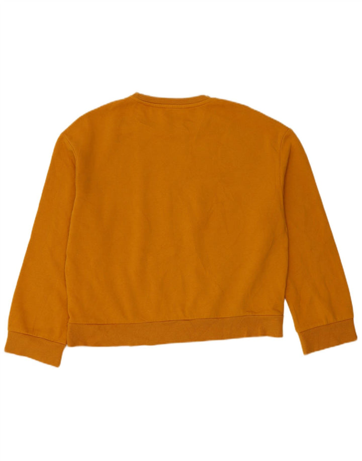 Felpa oversize da donna Zara UK 10 piccola in cotone arancione