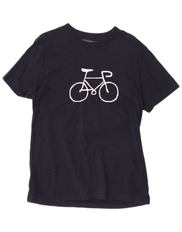 T-shirt grafica da uomo con vestibilità regolare French Connection Top blu navy medio