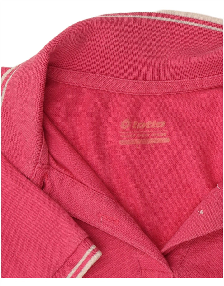 Polo da donna Lotto UK 14 grande rosa