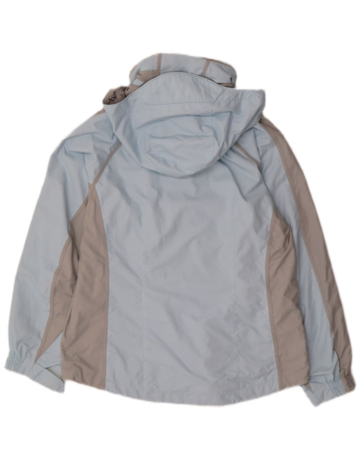 COLUMBIA Womens Interchange Oversized Windbreaker Jacket UK 14 Medium Blue