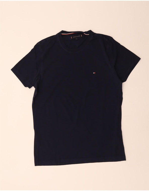 T-shirt da uomo Tommy Hilfiger Top Large in cotone blu navy