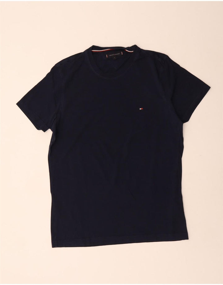 T-shirt da uomo Tommy Hilfiger Top Large in cotone blu navy