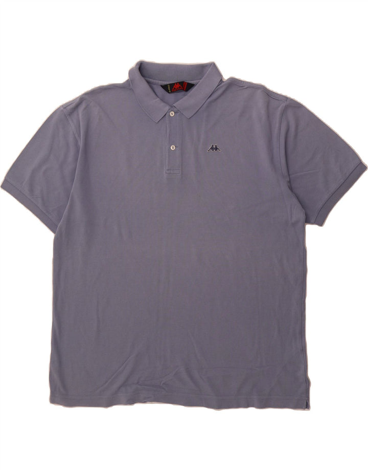 KAPPA Mens Polo Shirt 2XL Blue Cotton Vintage Kappa and Second-Hand Kappa from Messina Hembry 