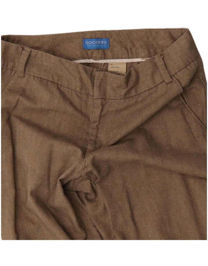 DOCKERS Pantaloni chino dritti da donna US 8 medi W32 L30 Cotone beige