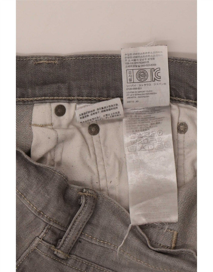 Levi's Uomo 511 Slim Jeans W32 L32 Cotone Grigio