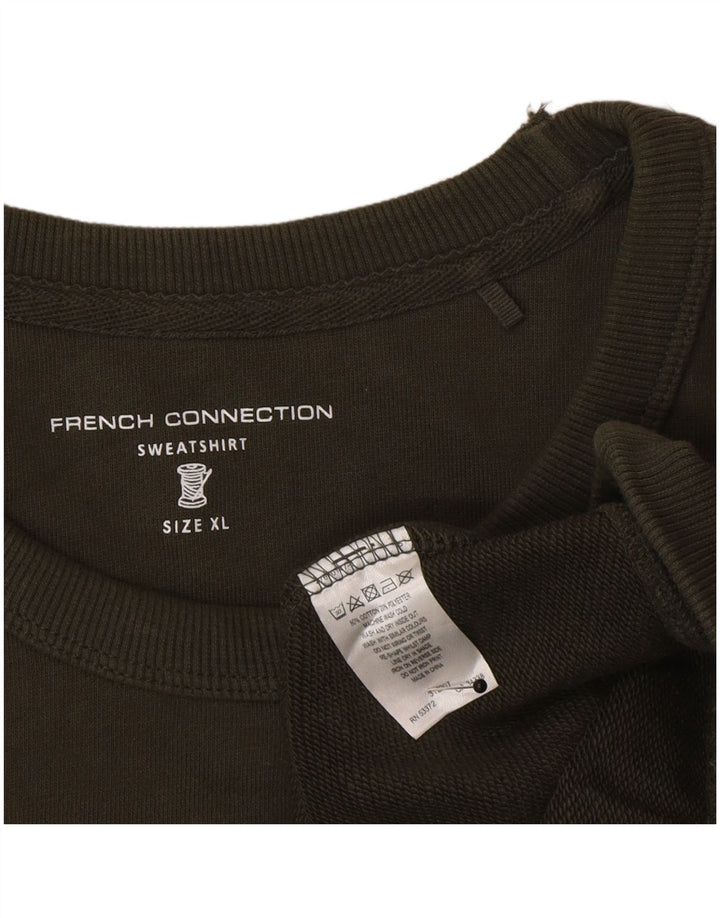 Felpa da uomo French Connection Maglione XL Cotone kaki