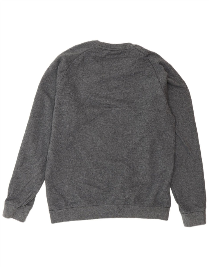 Felpa Adidas Uomo Maglione Cotone Grigio Medio