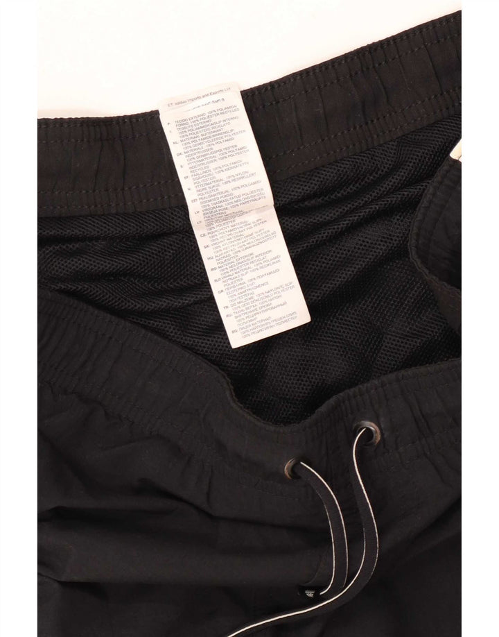 Pantaloncini sportivi Adidas da uomo piccoli in poliestere nero