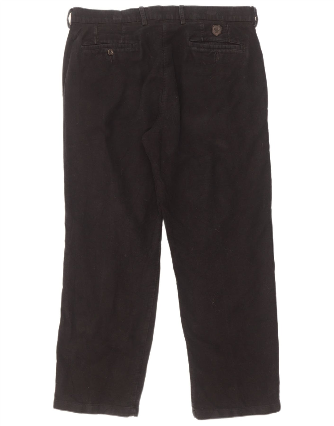 Pantaloni chino dritti Marks & Spencer da uomo blu Harbour W36 L29 neri