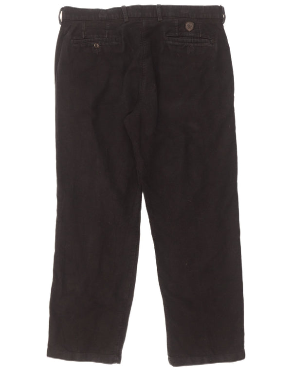 Pantaloni chino dritti Marks & Spencer da uomo blu Harbour W36 L29 neri