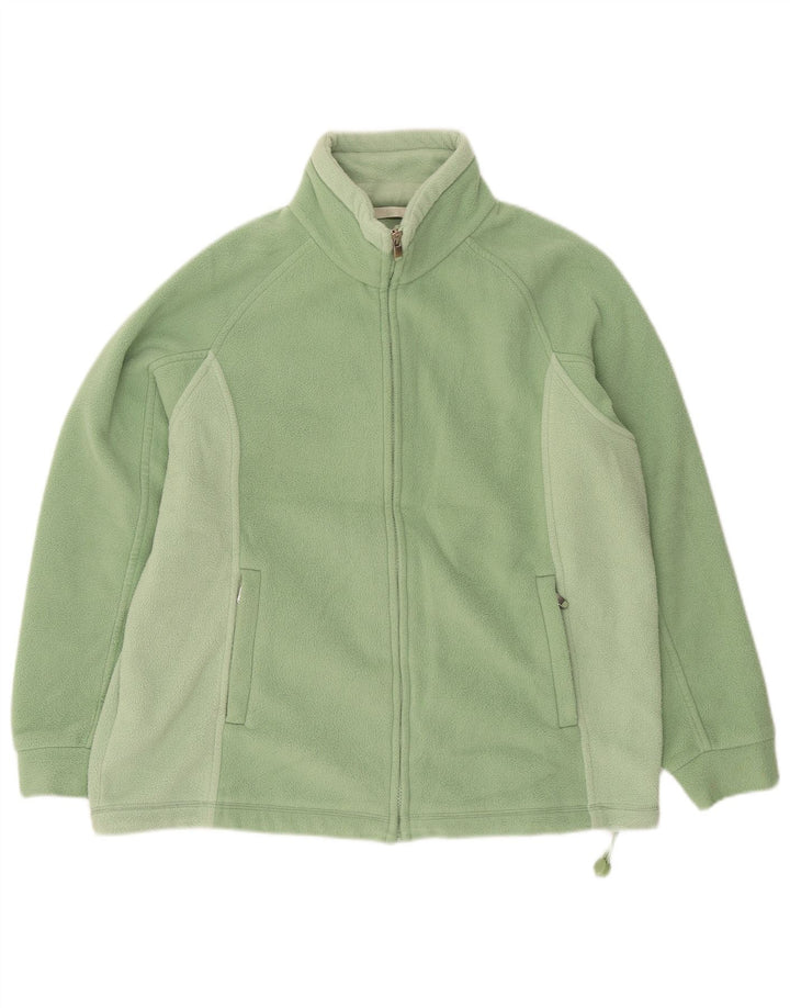 Giacca in pile da donna Marks & Spencer UK 14 Large Green Colourblock