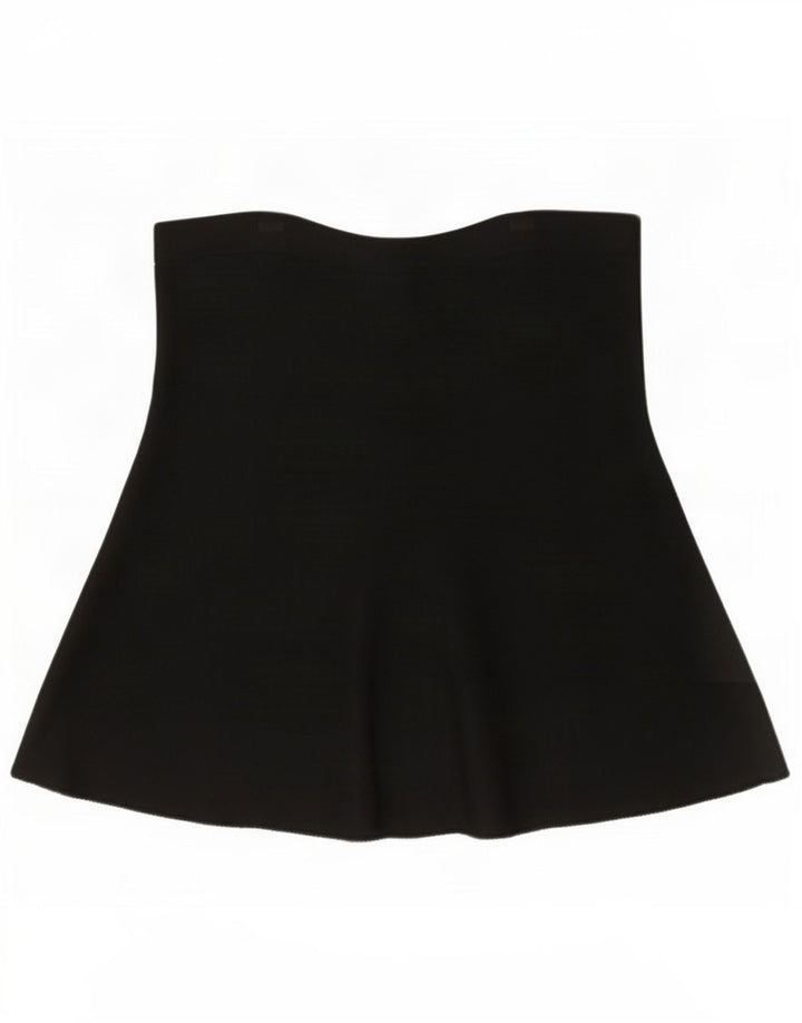 Gonna a trapezio da donna Zara piccola W26 viscosa nera