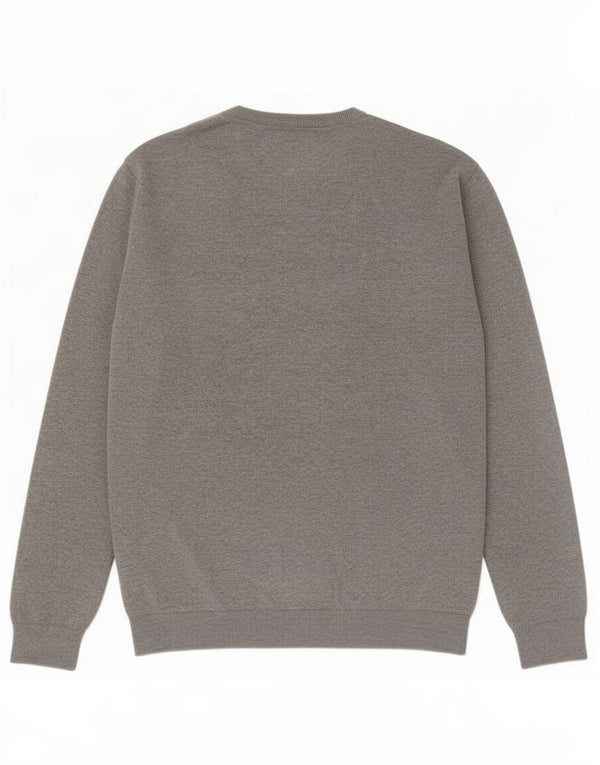 Maglione maglione girocollo da uomo Jack Wills XL in cotone grigio