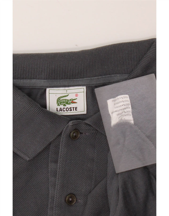 Polo da uomo Lacoste taglia 7 2XL cotone grigio