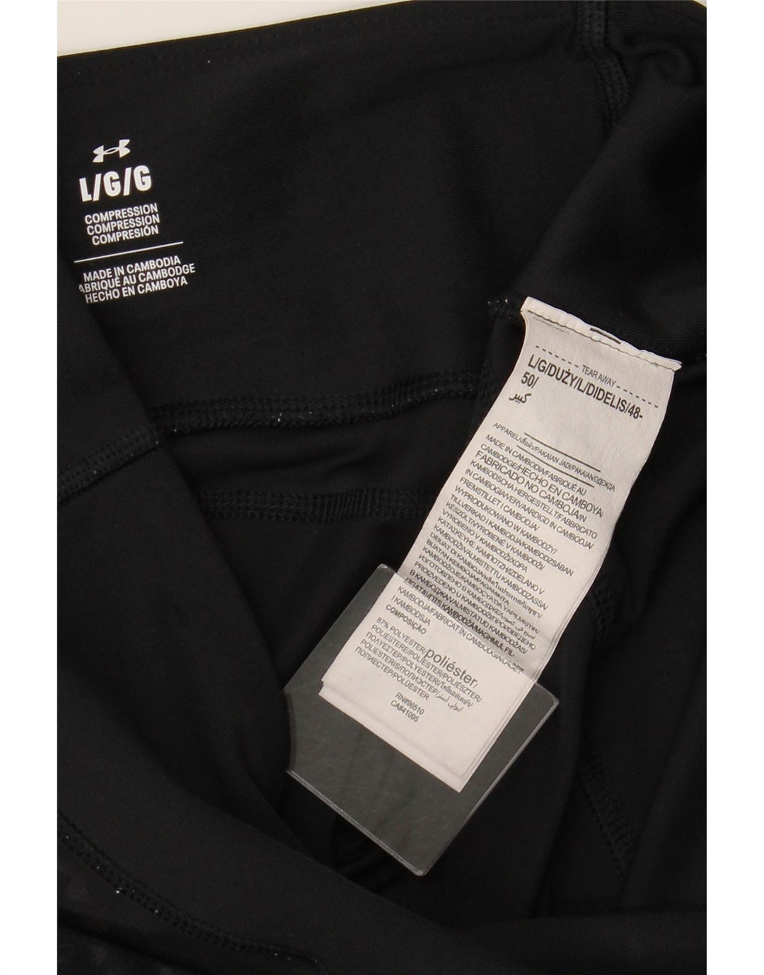 Leggings da donna UNDER ARMOUR Large in poliestere nero