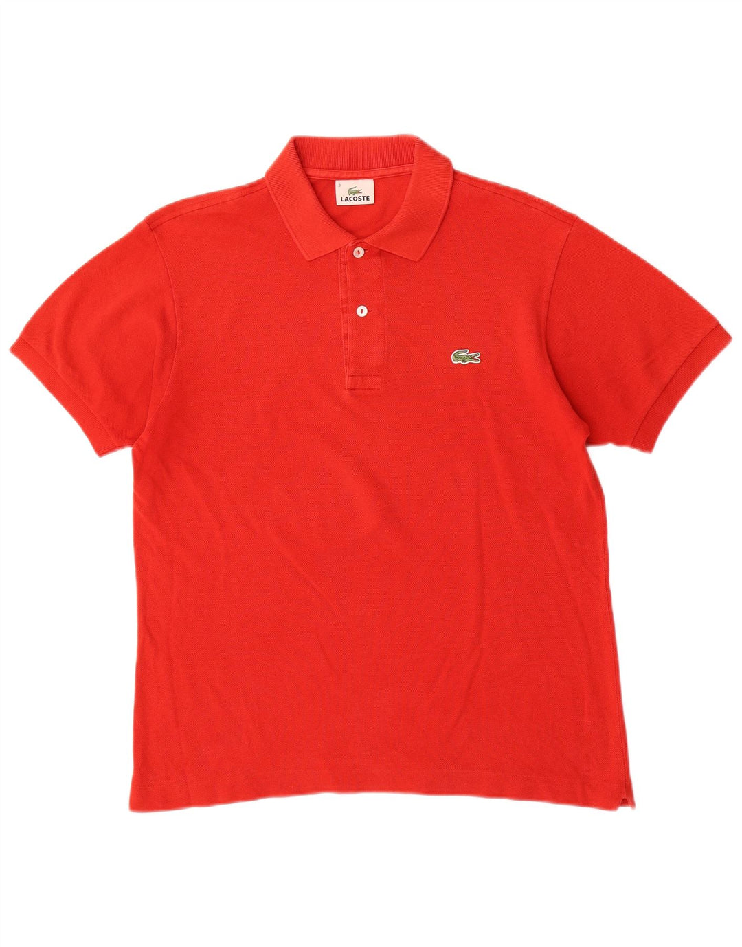 Polo da uomo Lacoste taglia 3 piccola in cotone rosso