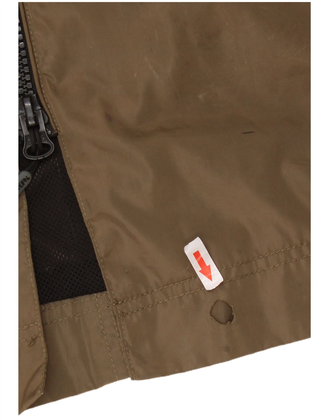 Giacca antipioggia da donna con cappuccio Superdry UK 14 grande poliestere kaki