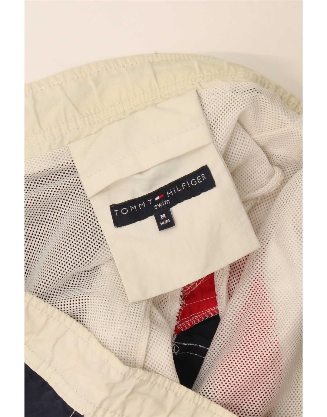 Pantaloncini da bagno cargo da uomo Tommy Hilfiger Medium blu navy color block