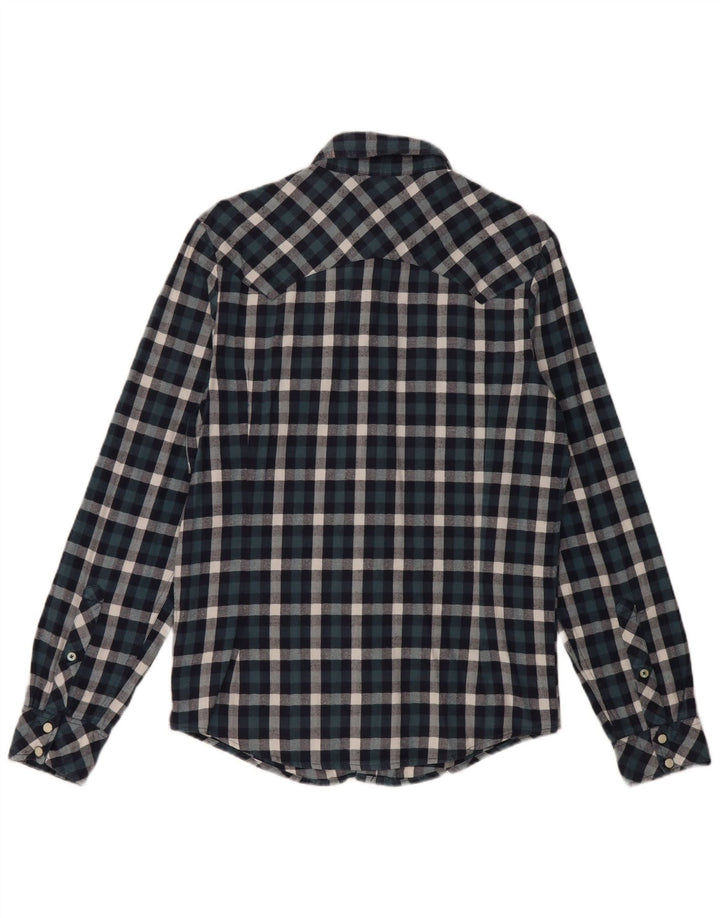 Camicia Lee da uomo slim fit in cotone a quadri piccoli blu