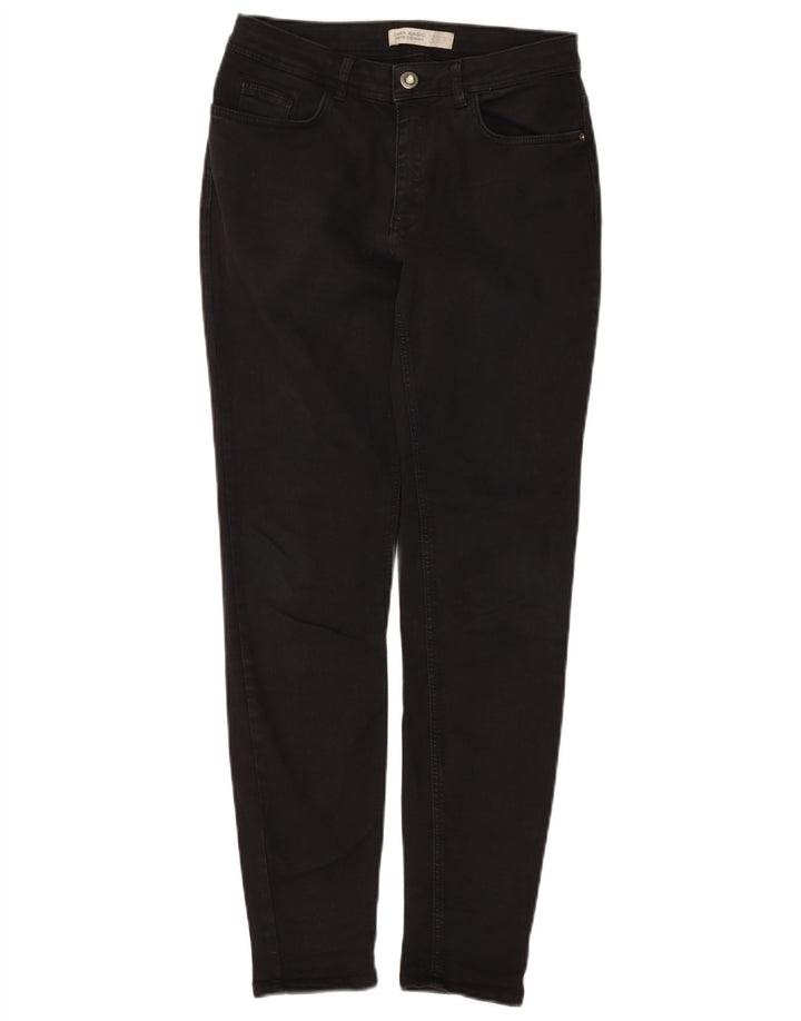 Jeans skinny da donna ZARA EU 38 piccoli W28 L28 neri