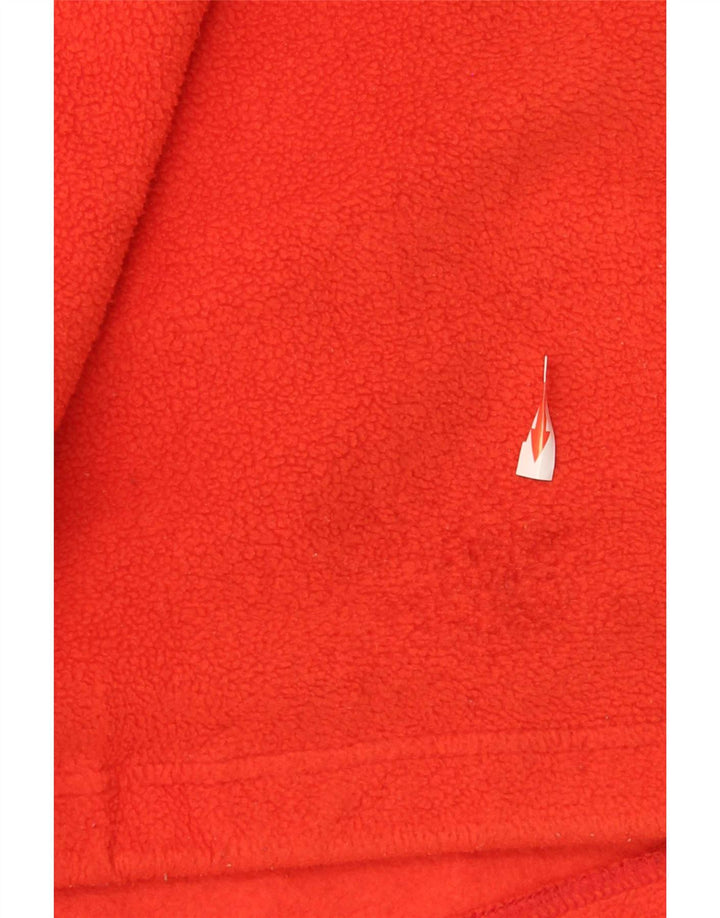 Maglione in pile da uomo con zip e collo Champion XL arancione poliestere