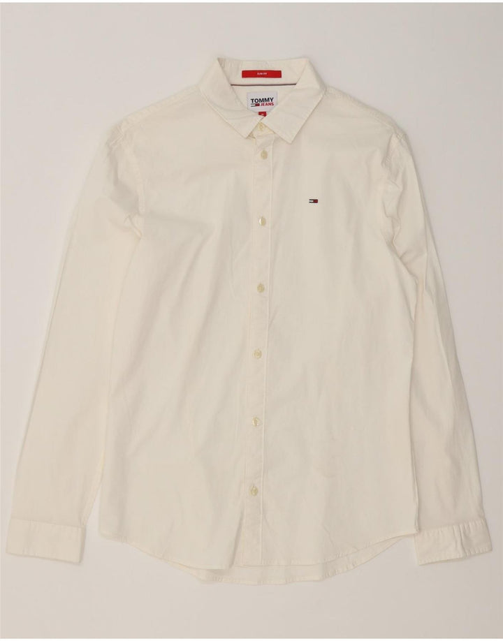 Camicia da uomo Tommy Hilfiger in cotone bianco medio