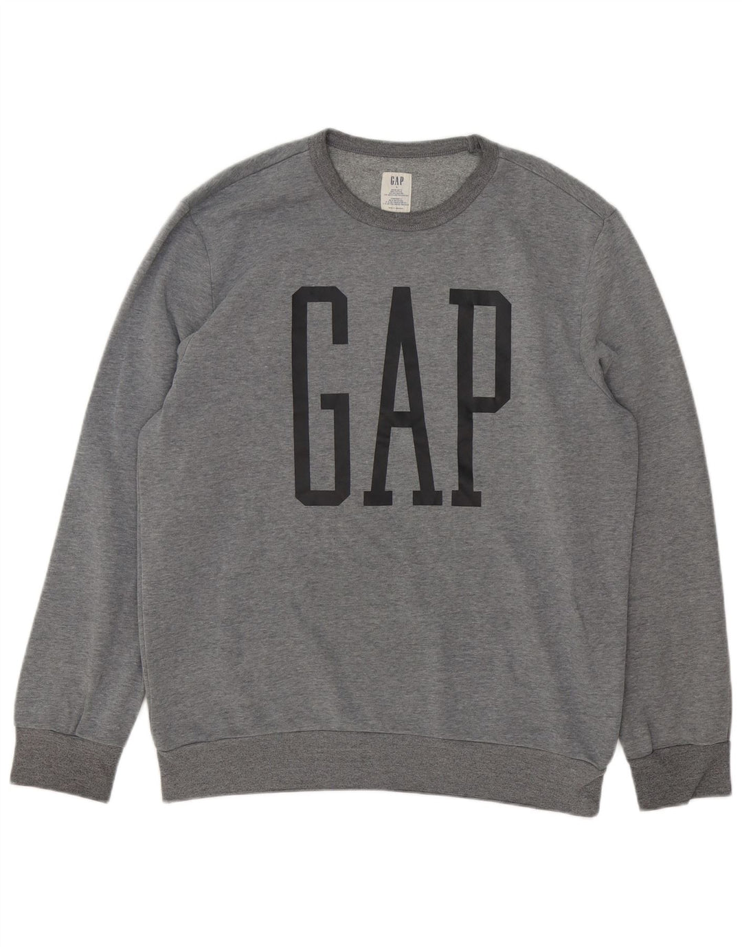 Felpa grafica da uomo GAP maglione grande grigio